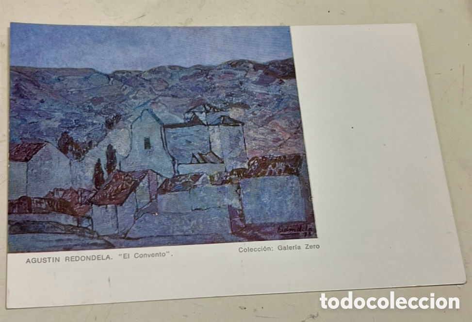 Postales: Postal. Agust&iacute;n Redondela. Galeria ZERO. Foto A. Hernansaez. Murcia. 1973.
