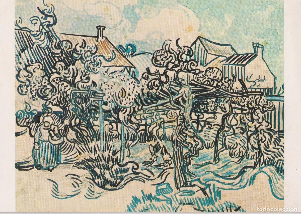 Postales: POSTAL DE LA OBRA DE VINCENT VAN GOGH, VI&Ntilde;EDO ANTIGUO Y CAMPESINA &ndash; VAN GOGH MUSEUM &ndash; S/C