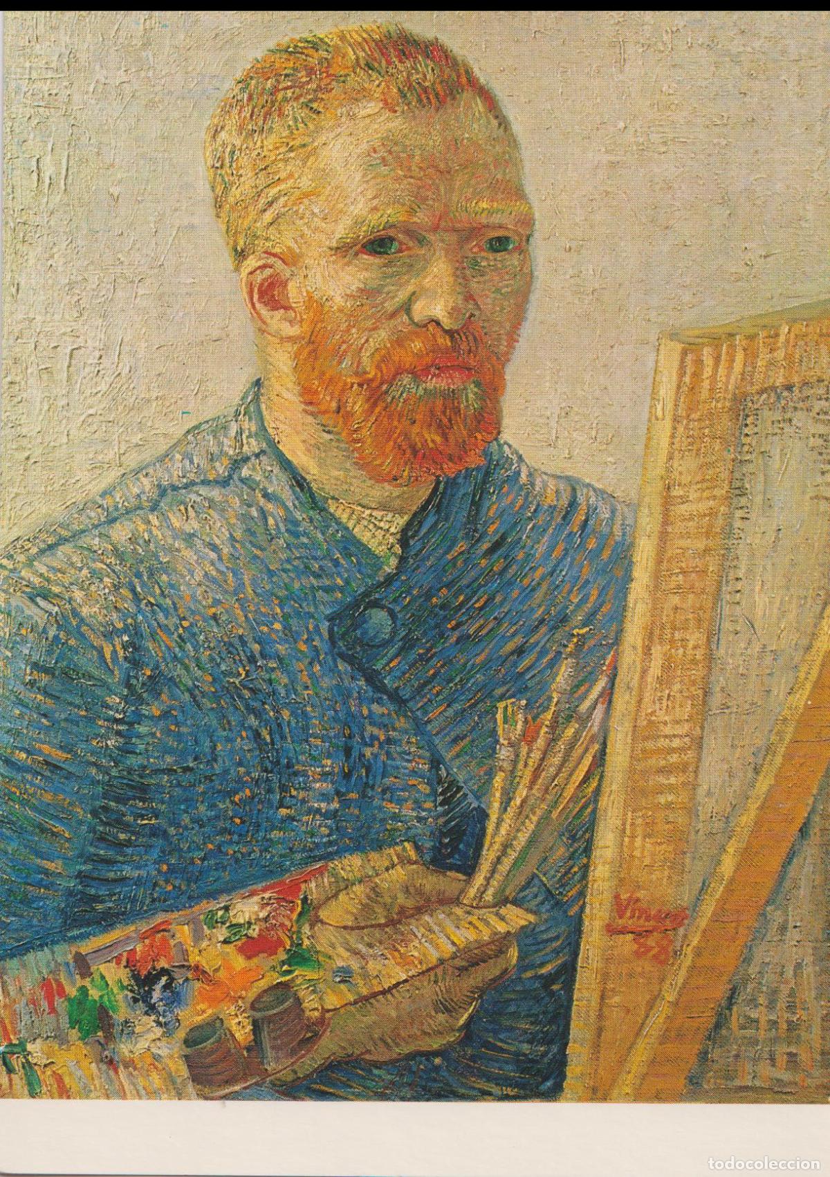 Postales: POSTAL DE LA OBRA DE VINCENT VAN GOGH, AUTORETRATO DELANTE EL CABALLETE &ndash; VAN GOGH MUSEUM &ndash; S/C