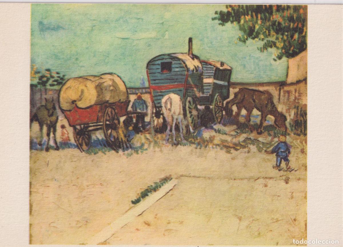 Postales: POSTAL DE LA OBRA DE VAN GOGH, LES ROULOTTES (1888) &ndash; FERNAND HAZAN 271 &ndash; S/C