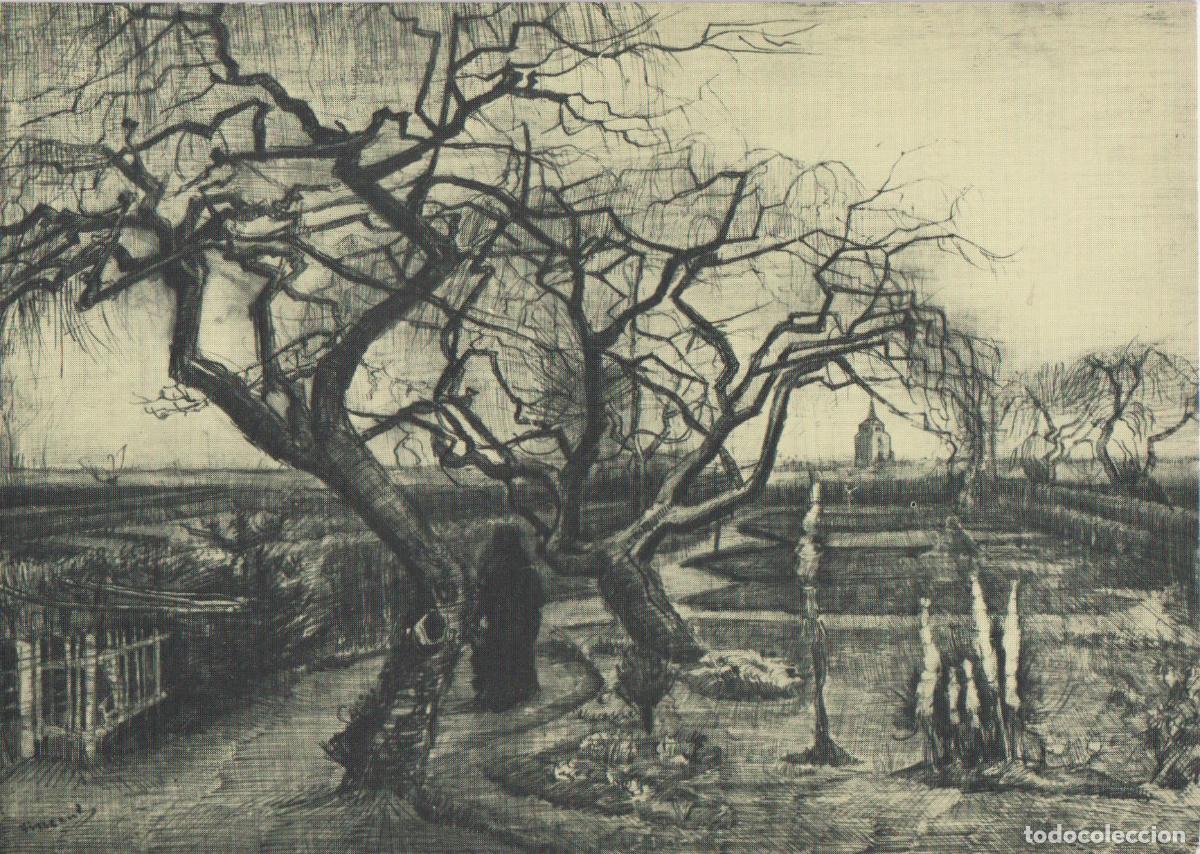 Postales: POSTAL DE LA OBRA DE VAN GOGH, LE JARDIN DU PRESBYT&Egrave;RE (1884) &ndash; EDITION RIJKSMUSEUM 1128 &ndash; S/C