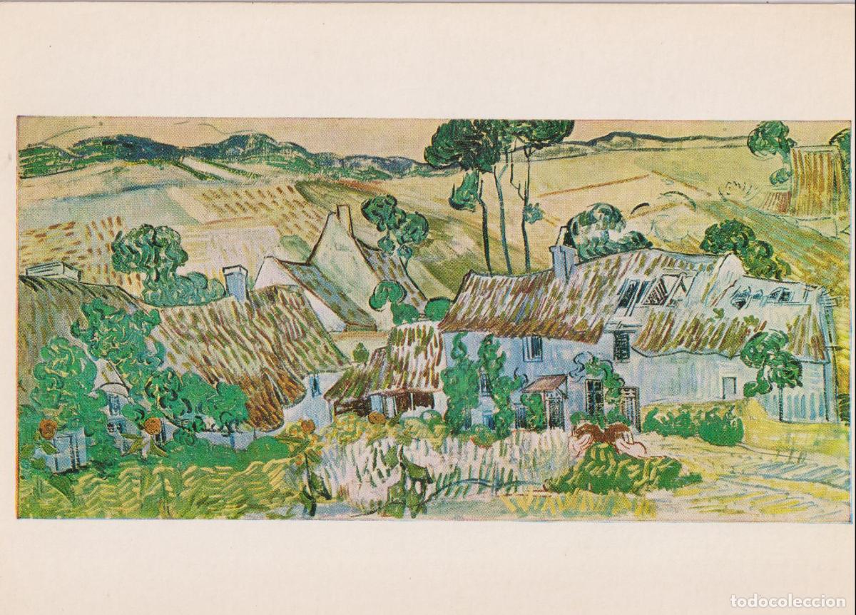 Postales: POSTAL DE LA OBRA DE VAN GOGH, VIEW AT AUVERS (1890) &ndash; TATE GALLERY &ndash; S/C