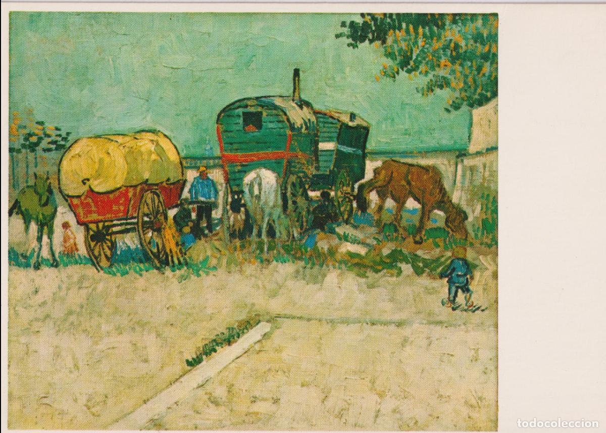 Postales: POSTAL DE LA OBRA DE VAN GOGH, LES ROULOTTES (1888) &ndash; FERNAND HAZAN 271 &ndash; S/C