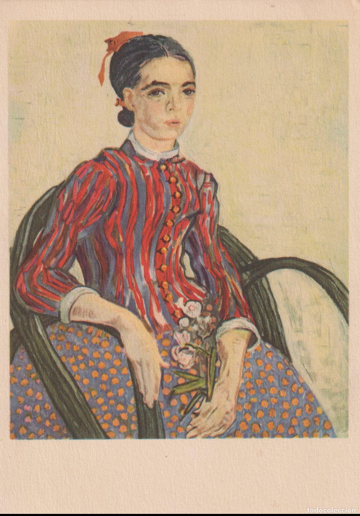 Postales: POSTAL DE LA OBRA DE VAN GOGH, LA MOUSM&Eacute; &ndash; FERNAND HAZAN 16 &ndash; S/C