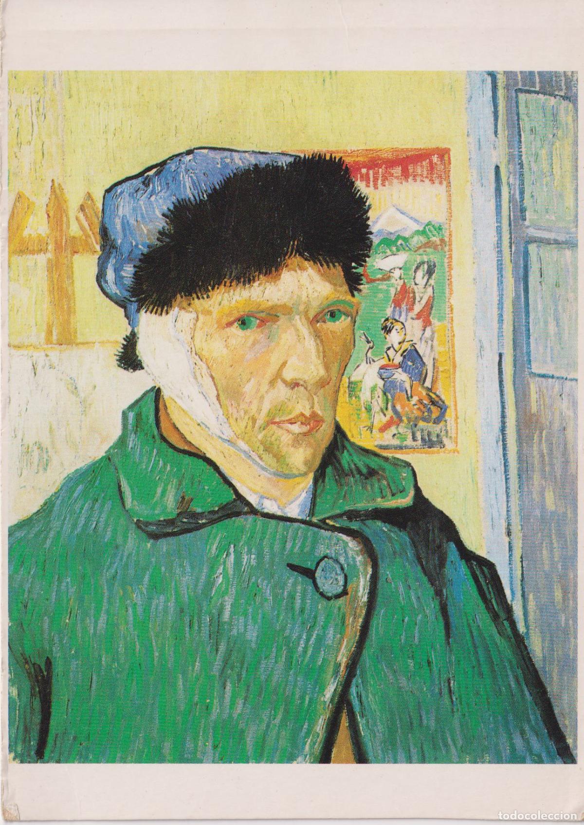 Postales: POSTAL DE LA OBRA DE VAN GOGH, AUTORRETRATO CON BANDAGED EAR (1889) &ndash; BENEDIKT TASCHEN &ndash; S/C
