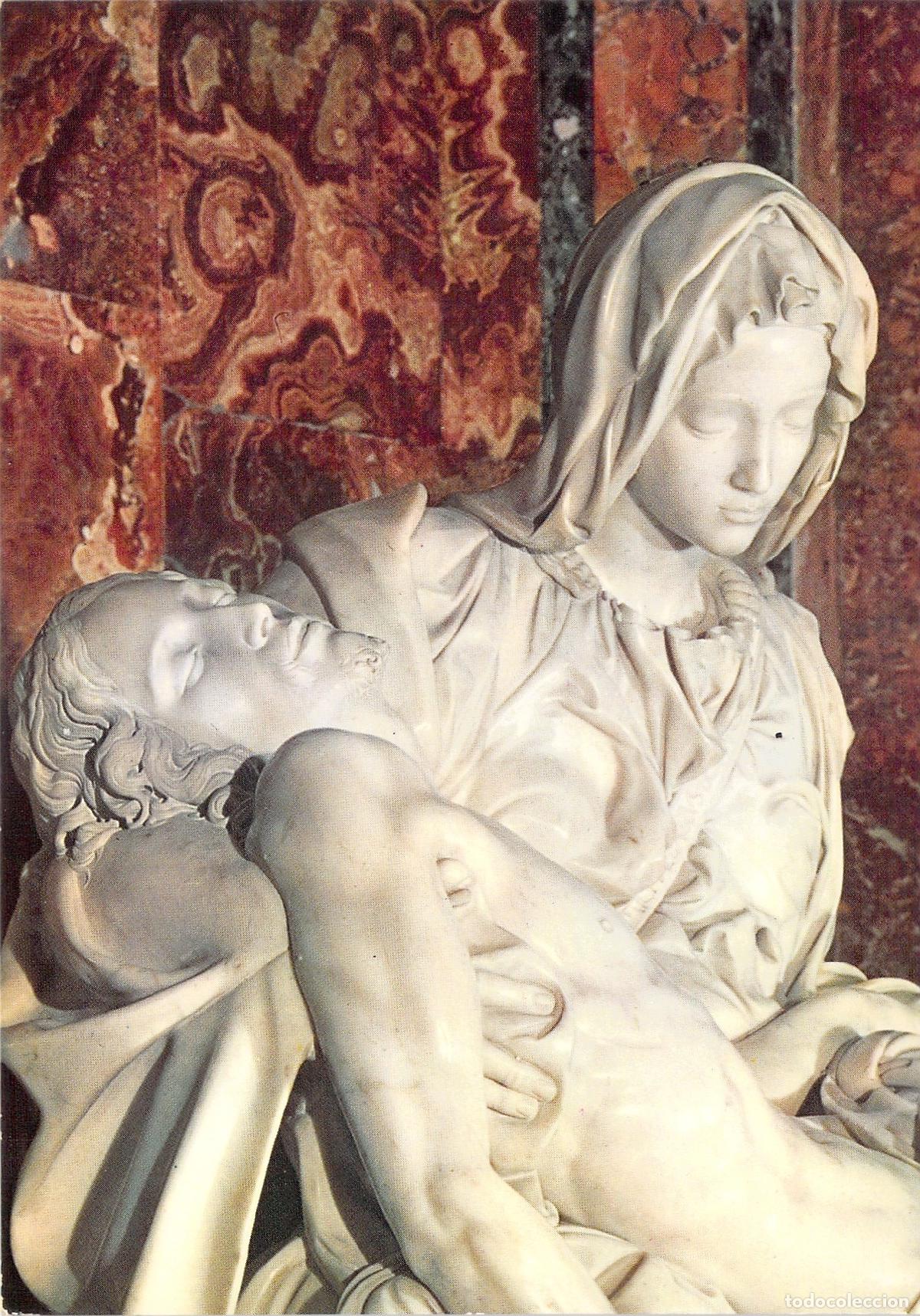 Postales: Postal de La Piedad de Miguel &Aacute;ngel en la Bas&iacute;lica de San Pedro