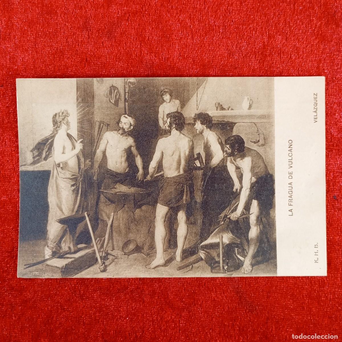 Postales: POSTAL - LA FRAGUA DE VULCANO - VEL&Aacute;ZQUEZ - JARABE DE HIPOFOSFITOS J. CLIMENT - RAR&Iacute;SIMA / 834