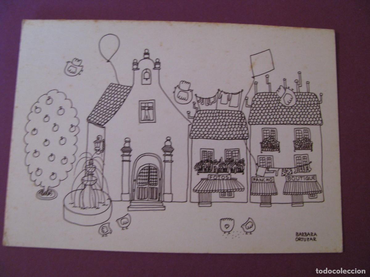 Postales: POSTAL DE LA ILUSTRACION BARBARA ORTUZAR. GRAFICAS FUENGIROLA. 15X10,5 CM, DIPTICA