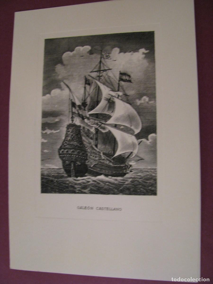 Postales: POSTAL DE ED. RELIEVES NIETO. GALEON CASTELLANO. DIPTICA 17X11,5 CM