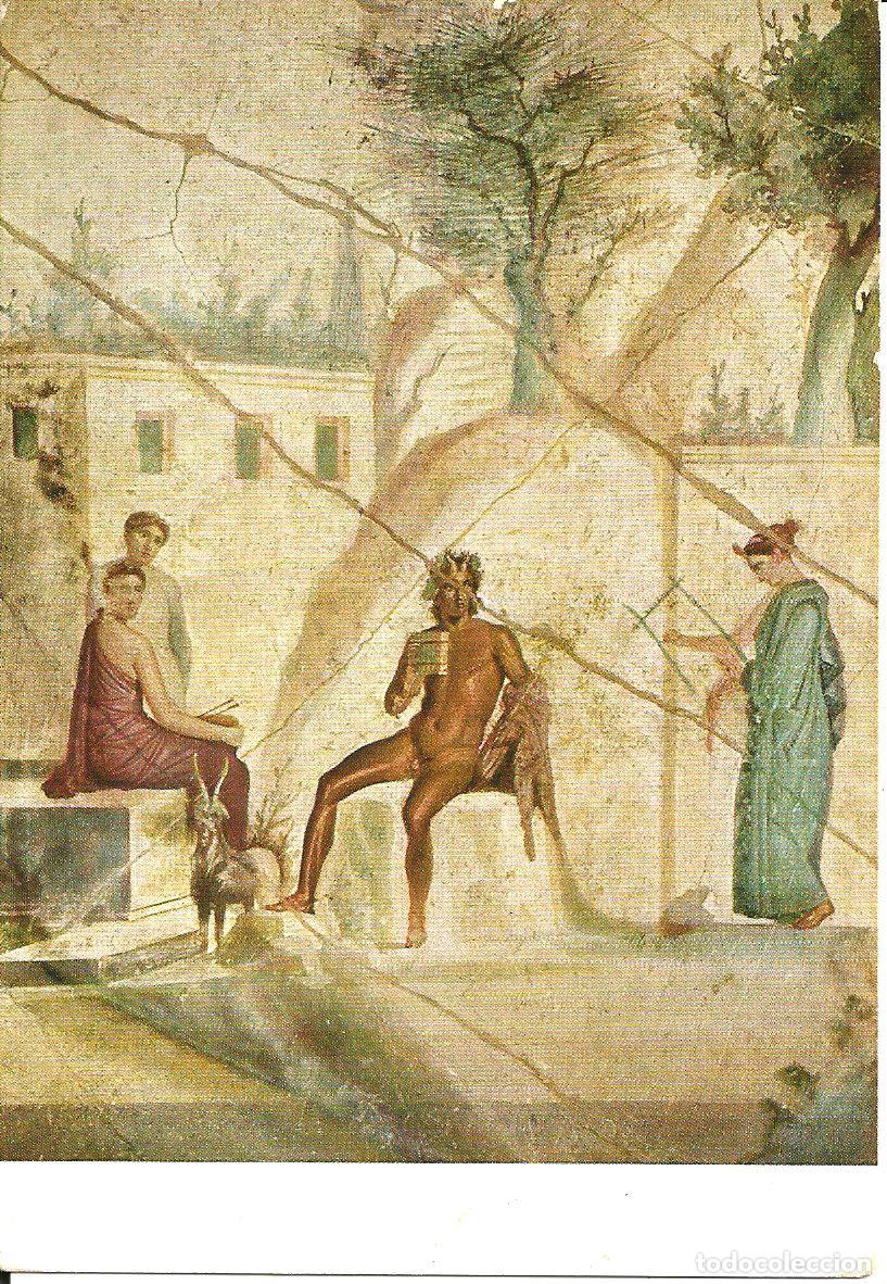 Postales: POSTAL PINTURA ROMANA - PAN MUSICO - NAPOLI MUSEO NAZIONALE
