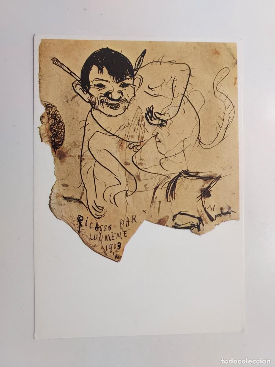 Postales: POSTAL PABLO PICASSO. AUTOCARICATURA. MUSEO PICASSO BARCELONA. 1982. S/C