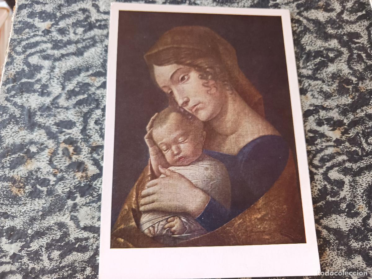 Postales: la virgen y el ni&ntilde;o dormido, andrea mantegna