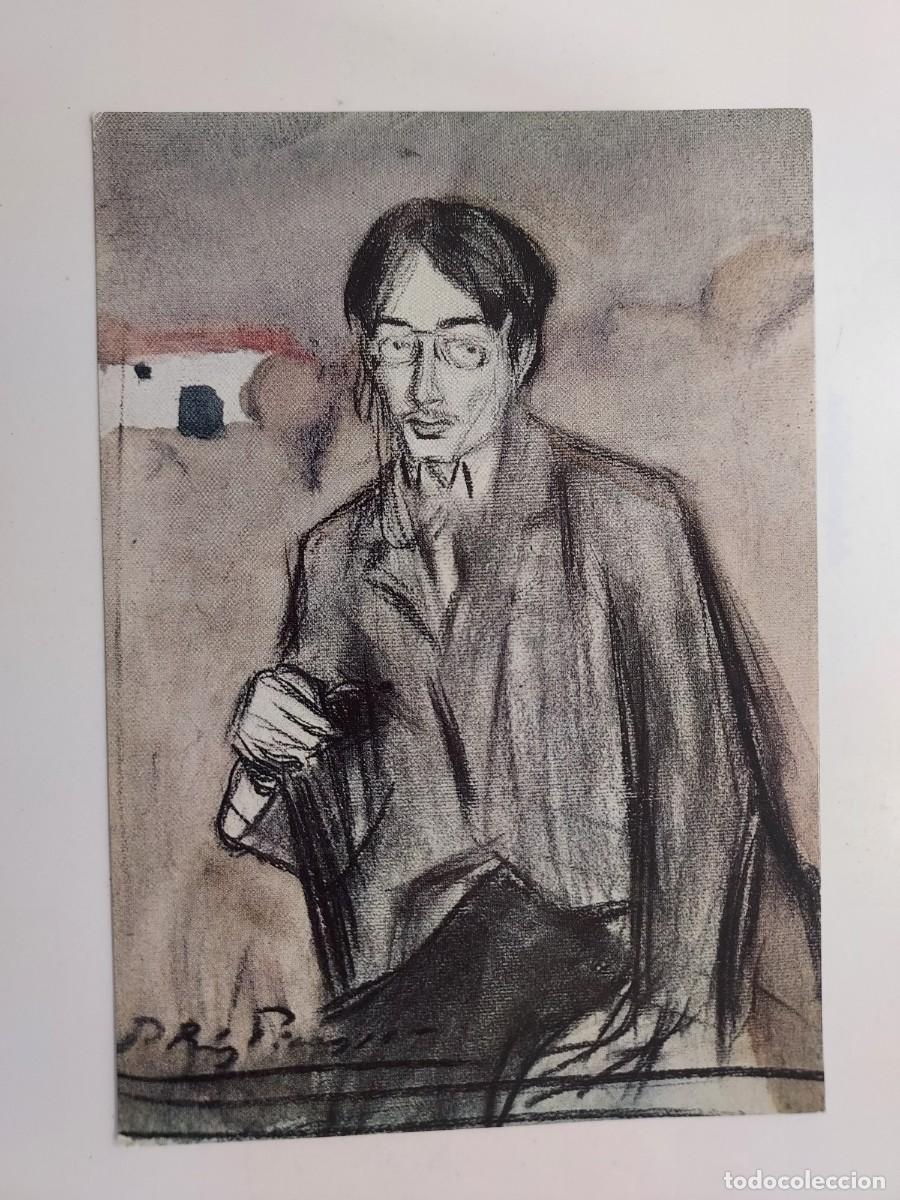 Postales: POSTAL PABLO PICASSO. RETRATO DE JAIME SABARTES SENTADO. MUSEO PICASSO BARCELONA. 1966. S/C