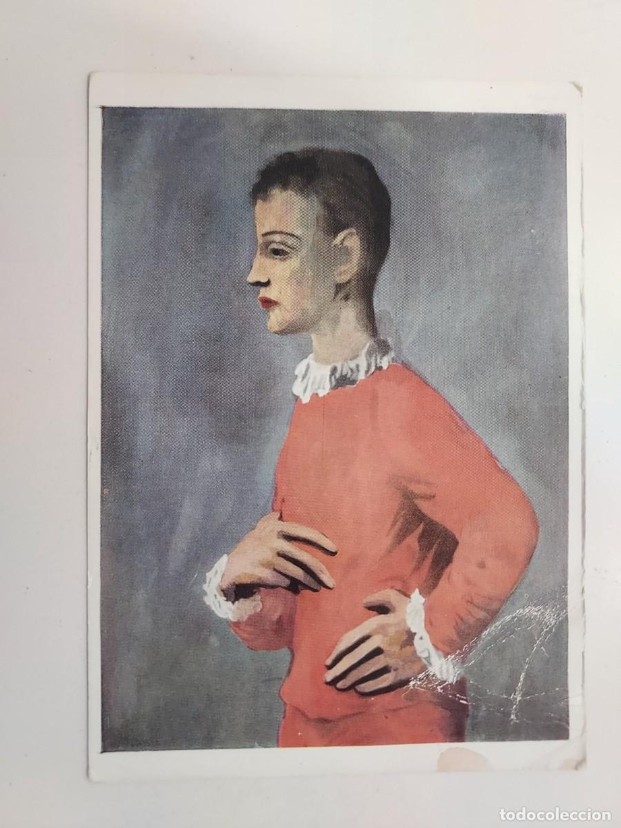 Postales: POSTAL PABLO PICASSO. BOY IN HARLEQUIN JACKET. WORCESTER ART MUSEUM. 1964. CIRCULADA