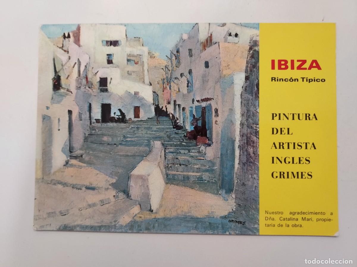 Postales: POSTAL IBIZA RINCON TIPICO PINTURA DEL ARTISTA INGLES CRIMES. 1969. CIRCULADA