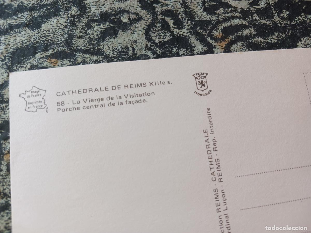 Postales: 58 cathedrale de reims, la vierge de la visitation - Foto 2