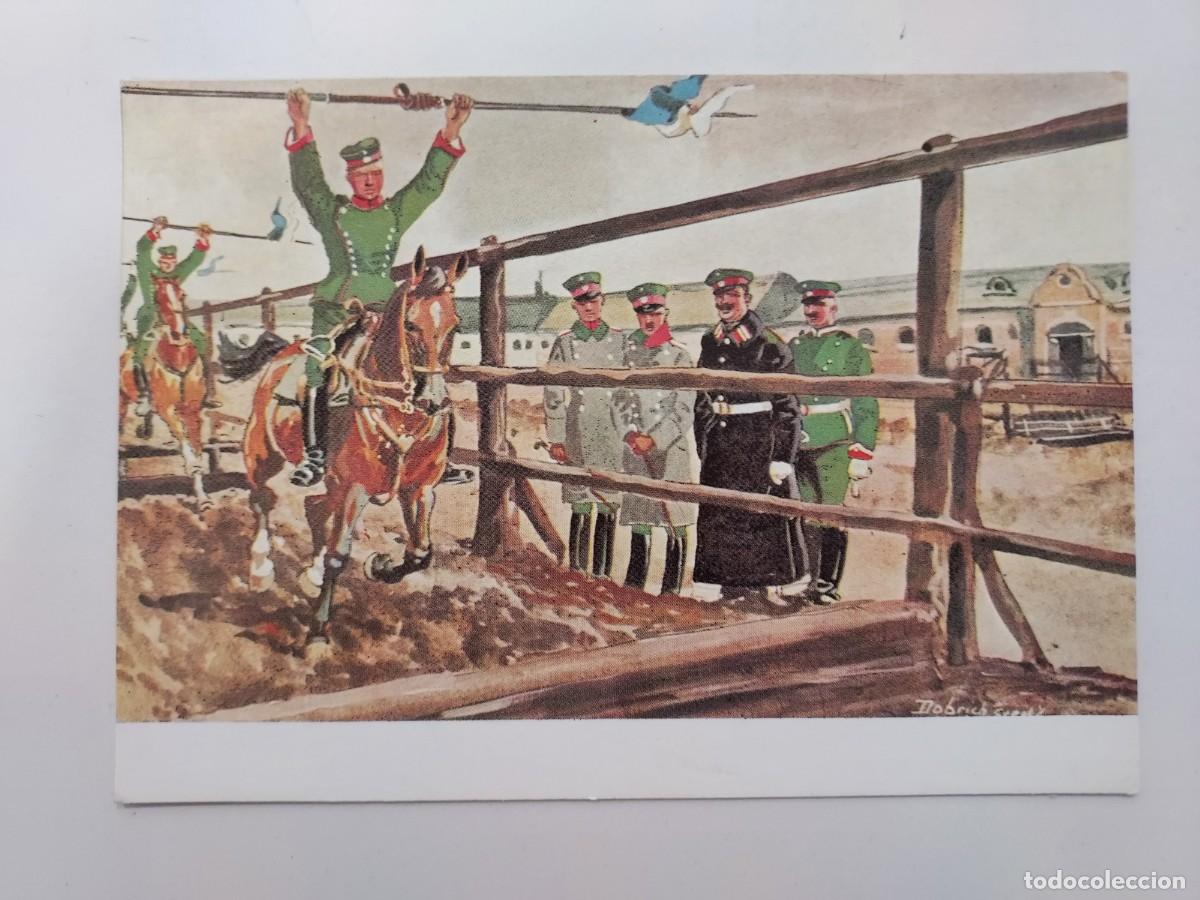 Postales: POSTAL Dobrich-Steglitz. Durch den Sprunggarten. S/C. Regimiento Caballeria