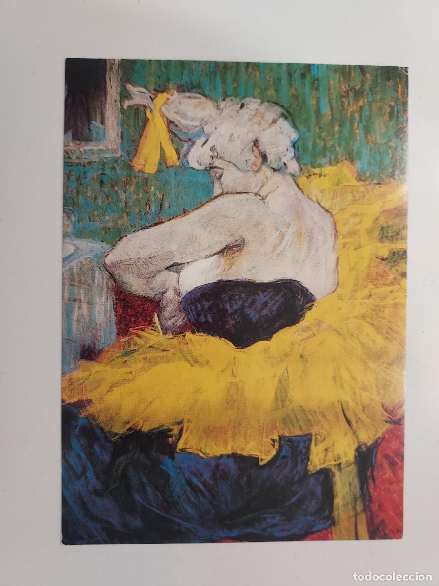 Postales: POSTAL HENRI DE TOULOUSE-LAUTREC. THE FEMALE CLOWN CHA-U-KAO. MUSEE D'ORSAY. S/C