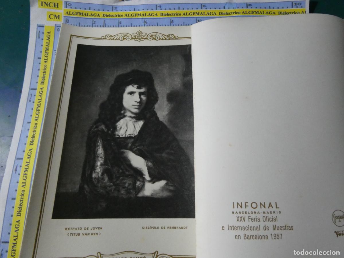 Postales: POSTAL ARTE. INFONAL XXV FERIA MUESTRAS BARCELONA 1957 LEGADO CAMBO. DISC&Iacute;PULO REMBRANDT 2845