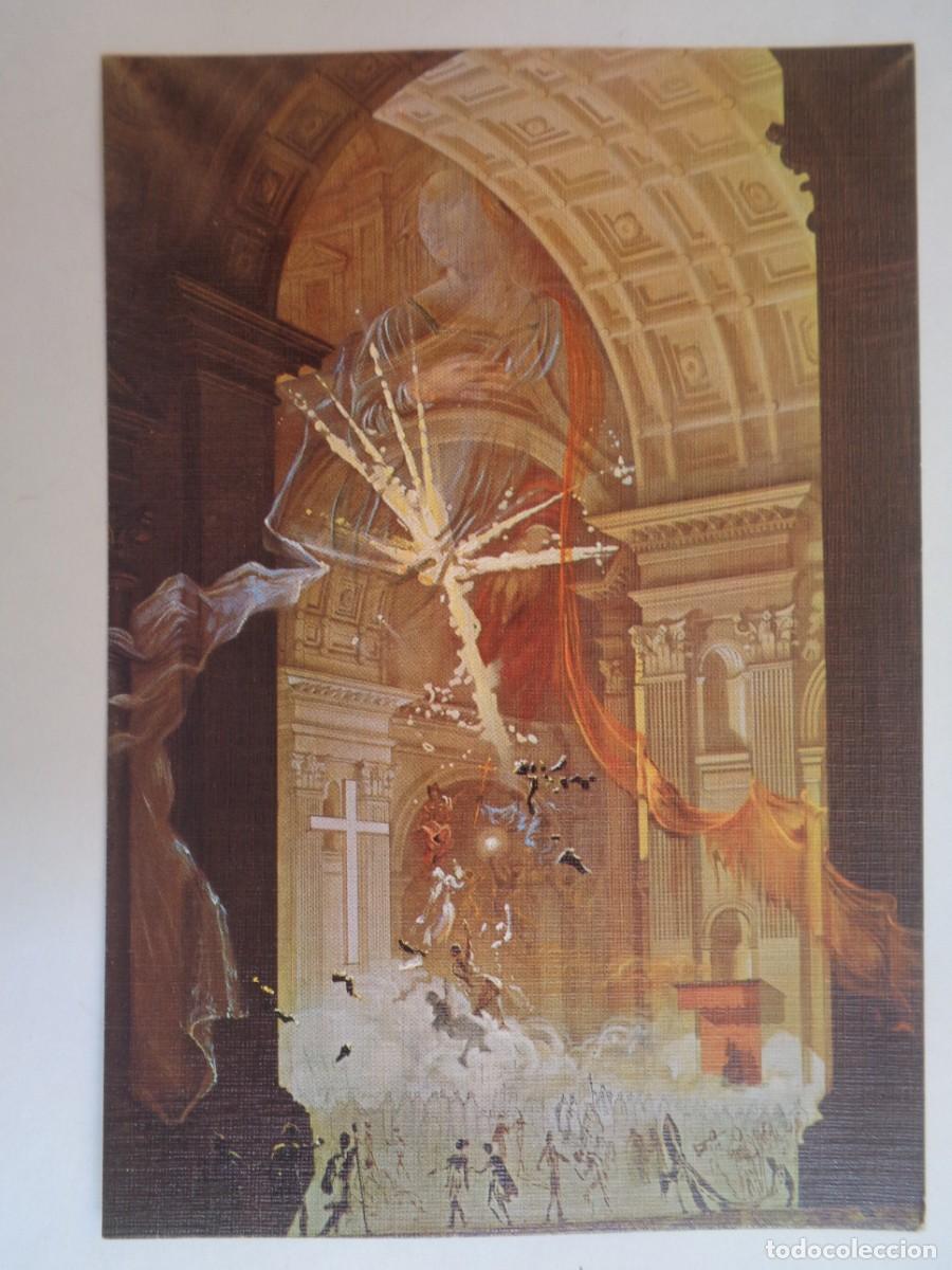 Postais: POSTAL CON PINTURA DE DAL&Iacute; : EXPLOSION DE LA FE CATOLICA . FUNDACION GALA - DAL&Iacute;