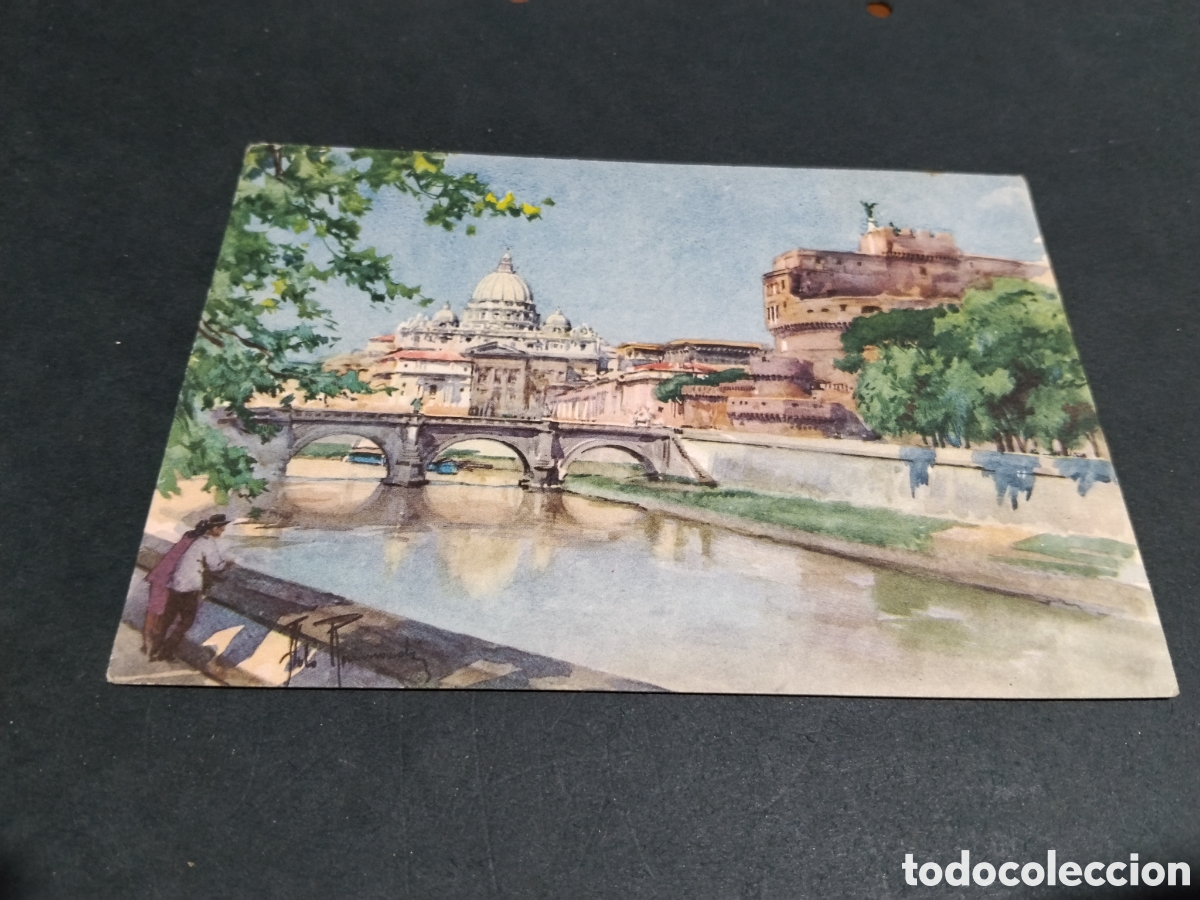 Postales: Postal arte Roma, dibujo de Aldo Raimondi