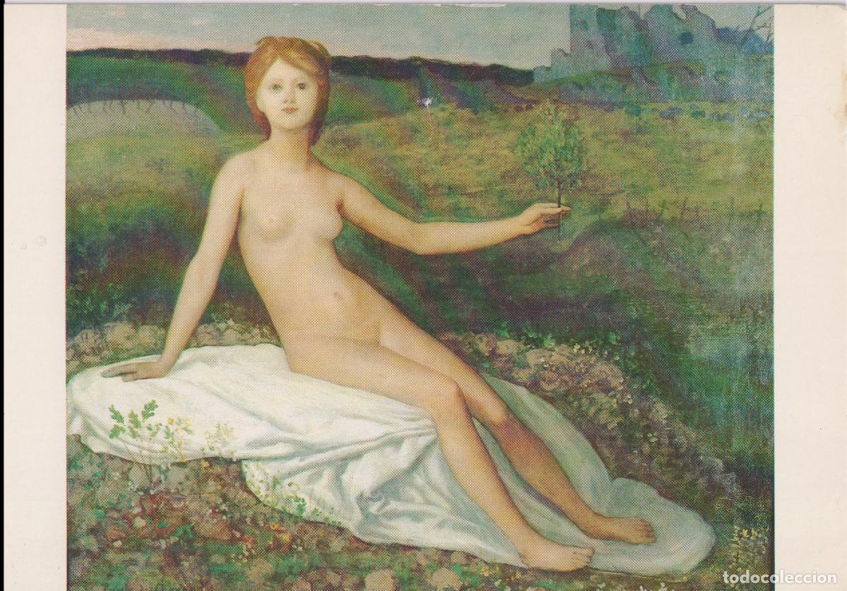 Postales: POSTAL DE LA OBRA DE PIERRE PUVIS DE CHAVANNES, L'ESP&Eacute;RANCE (1871) &ndash; MUS&Eacute;E DU LOUVRE &ndash; S/C