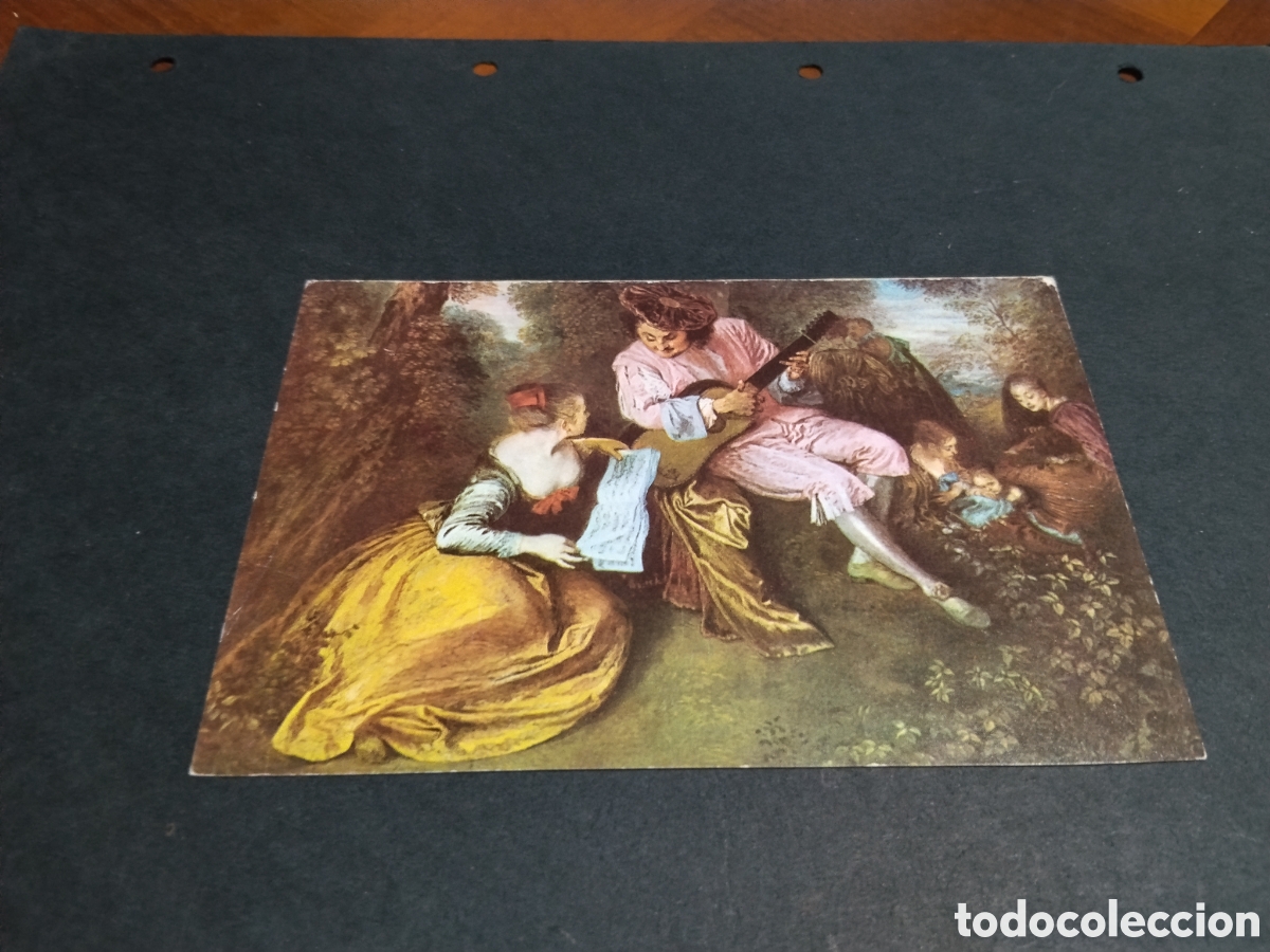Postales: Postal watteau la escala del amor