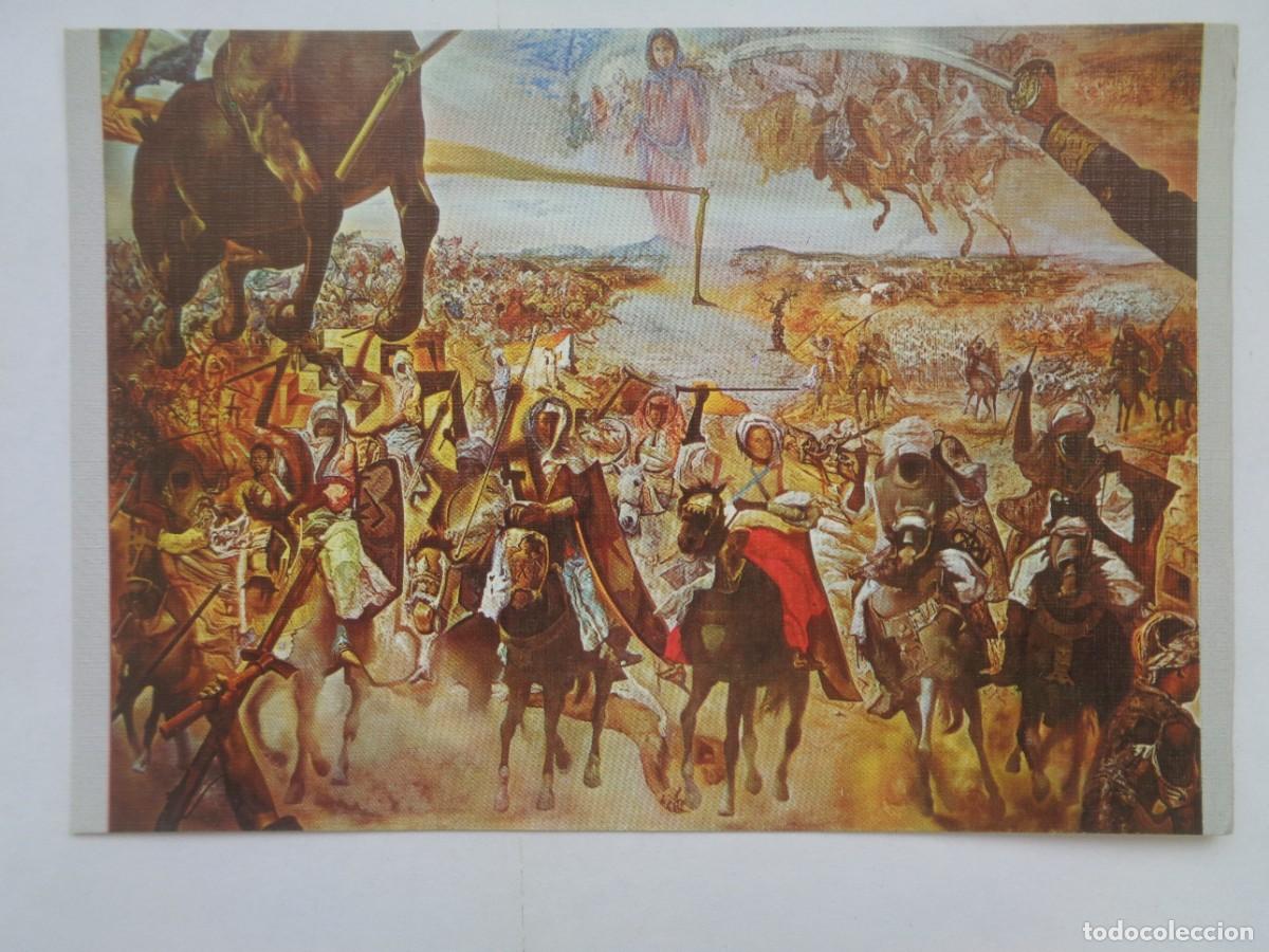 Postales: POSTAL CON PINTURA DE DAL&Iacute;: LA BATALLA DE TETUAN . TEATRO - MUSEO DALI, FIGUERAS