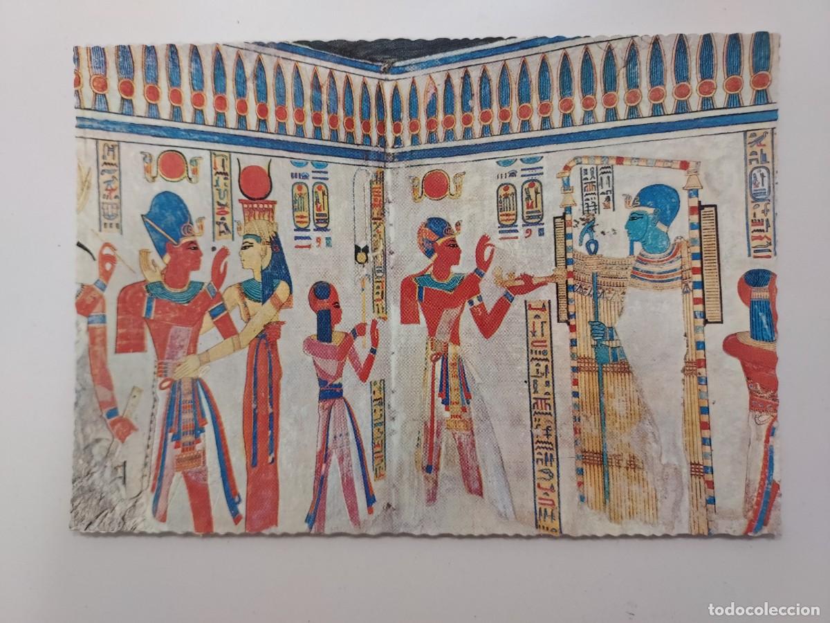 Postales: POSTAL EGIPTO LUXOR. VALLE DE LAS REINAS PINTURA MURAL. S/C. 747.9