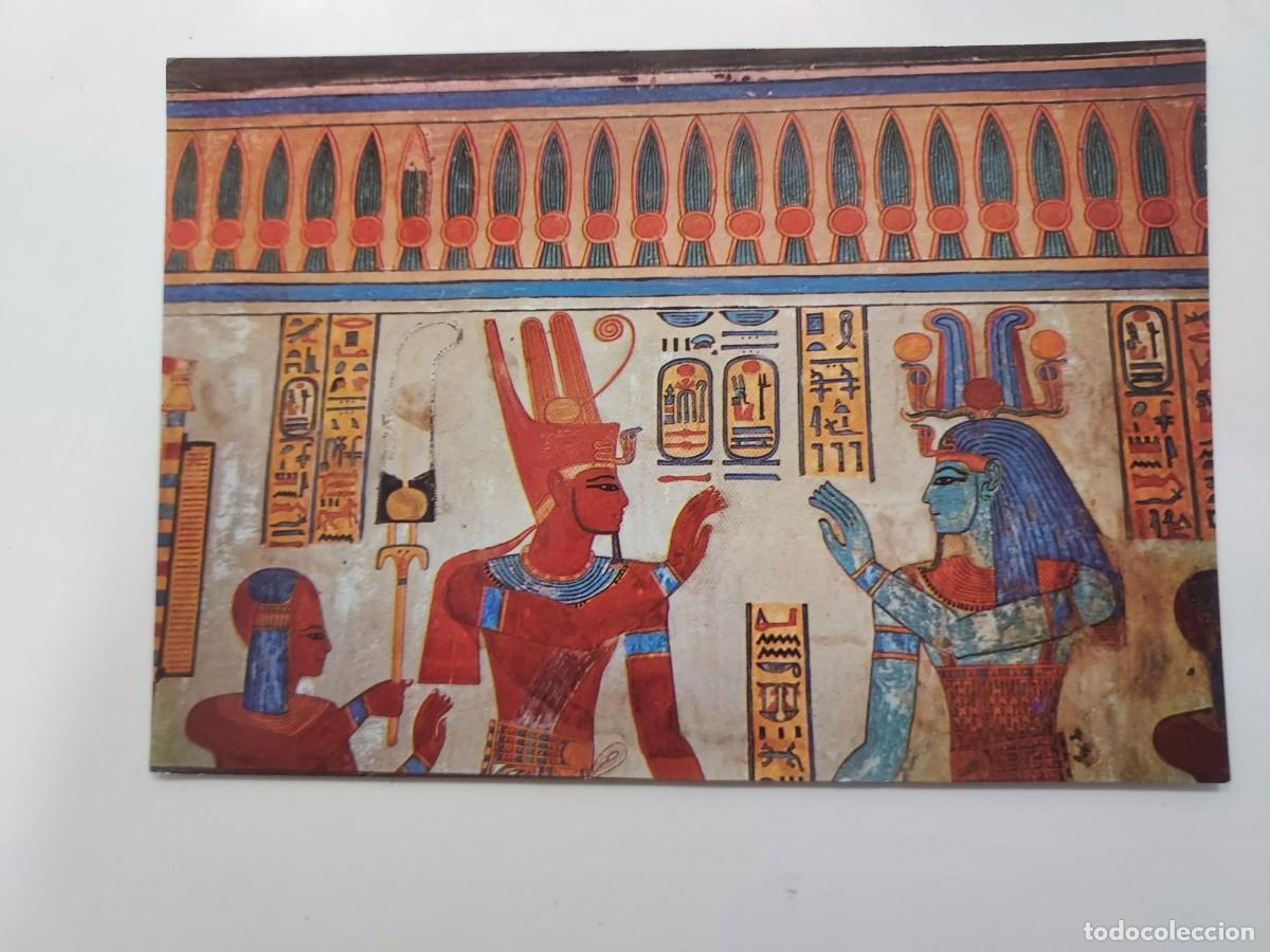 Postales: POSTAL EGIPTO (LUXOR). VALLE DE LAS REINAS MURAL TUMBA. S/C