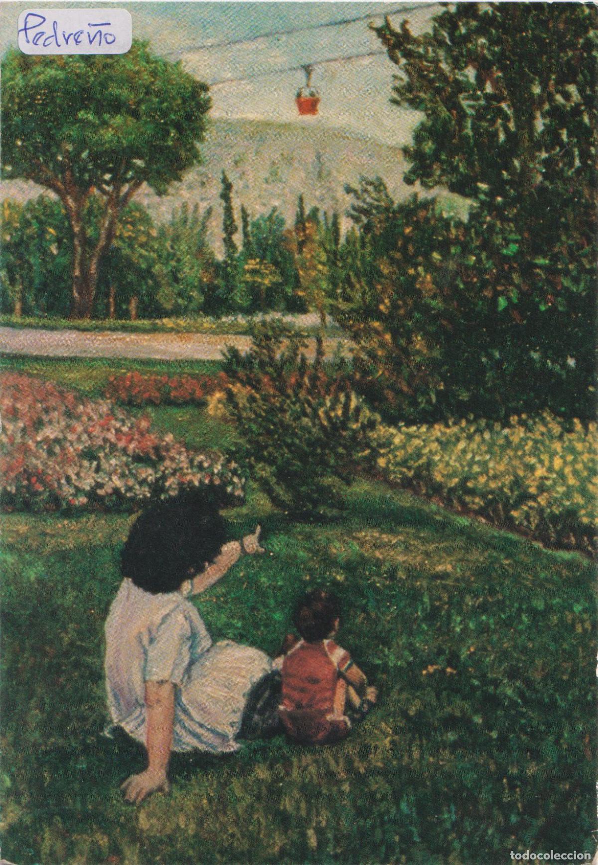 Postcards: POSTAL DE LA OBRA DE ANGELS PEDRE&Ntilde;O, JARDINS MOSS&Eacute;N JACINT VERDAGUER (1922) &ndash; BATIK ART 57 &ndash; S/C