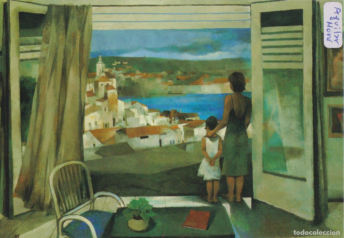 Postales: POSTAL DE LA OBRA DE AGUILAR MORE, VISTA DE CADAQUES &ndash; SALA NONELL &ndash; S/C