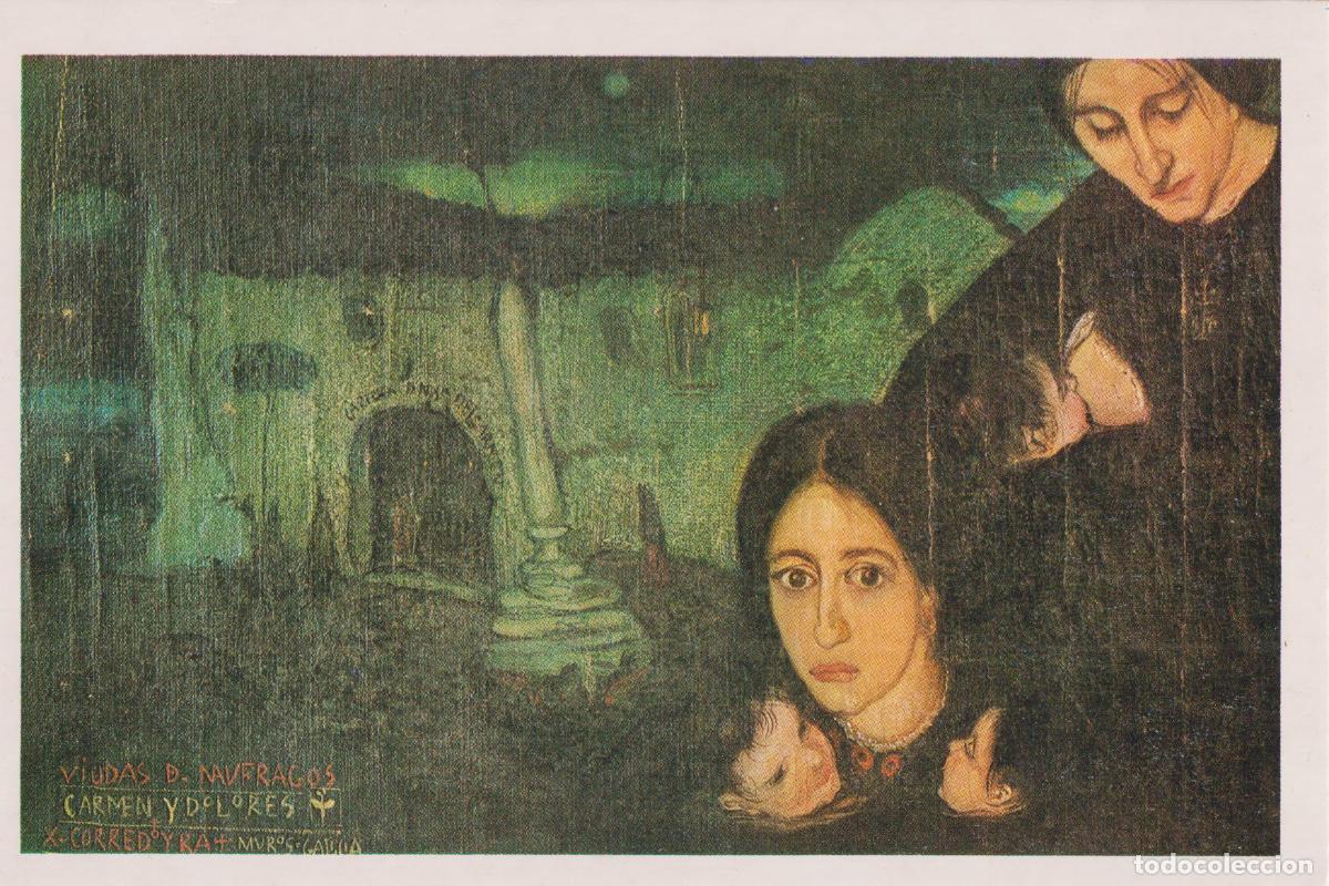 Postales: POSTAL DE LA OBRA DE XESUS CORREDOIRA, VIUDAS DE NAUFRAGOS &ndash; MUSEO DE PONTEVEDRA &ndash; S/C