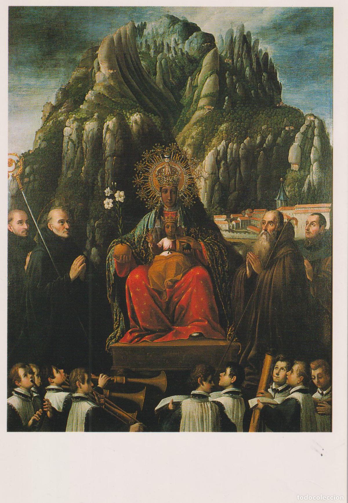 Postales: POSTAL DE LA OBRA DE J.A.RICCI, MARE DE DEU DE MONTSERRAT (1640) &ndash; MUSEU DE MONTSERRAT &ndash; S/C