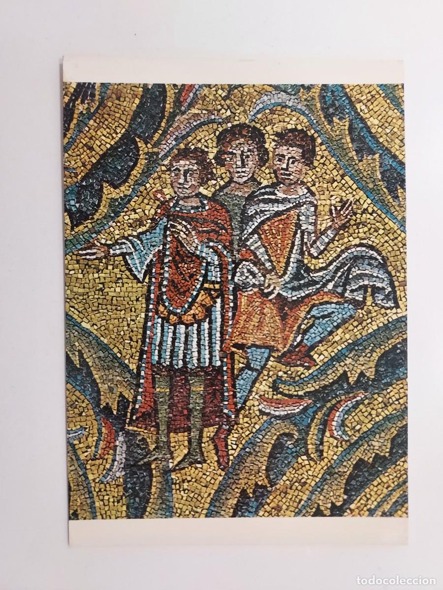 Postales: POSTAL ROMA BASILICA S. CLEMENTE. MOSAICO FAMIGLIA DEL PADRONE FEUDALE. S/C. 51