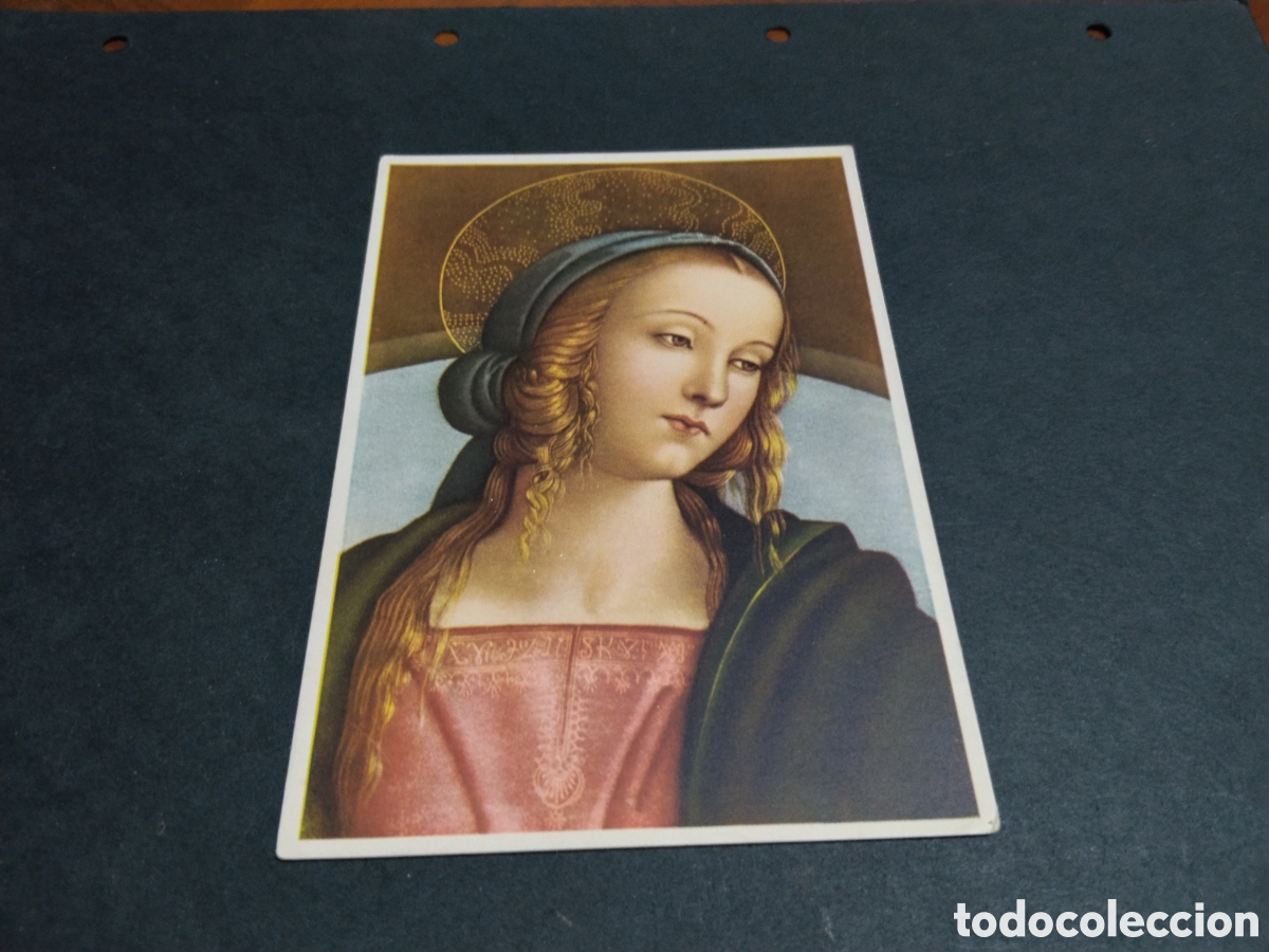 Postales: Postal arte dibujo virgen