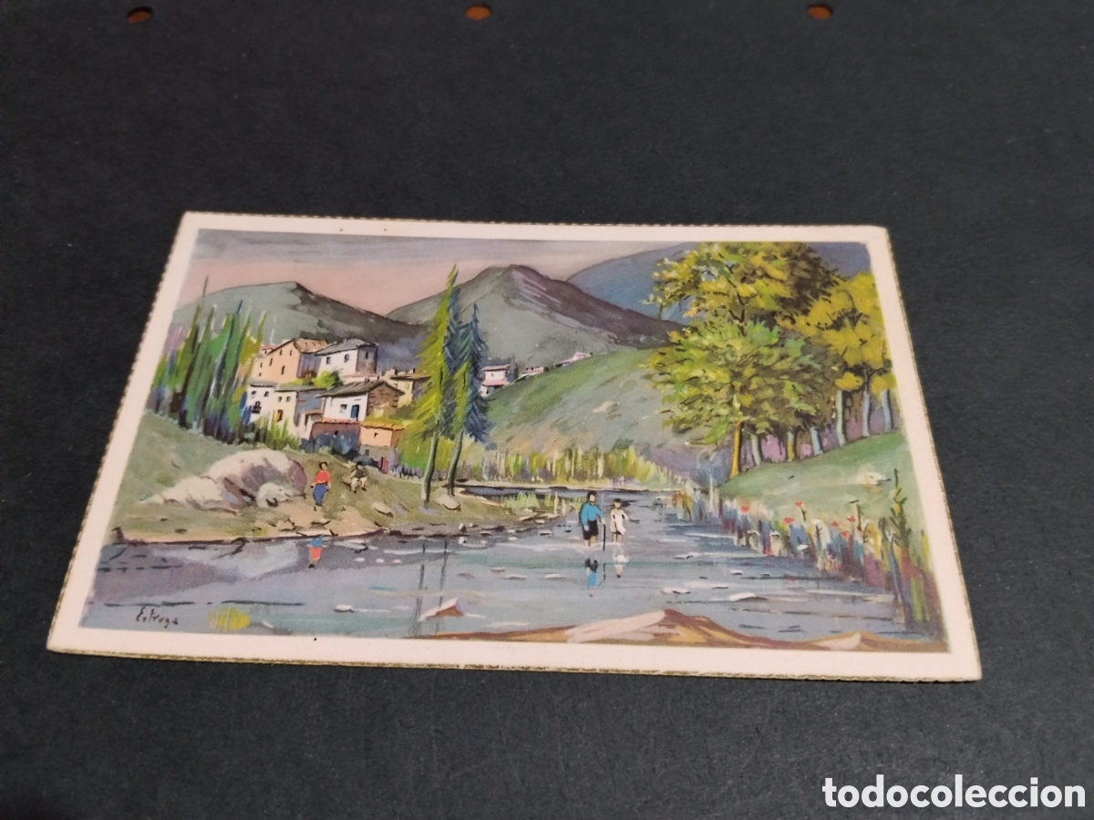 Postales: Postal arte dibujo campestre