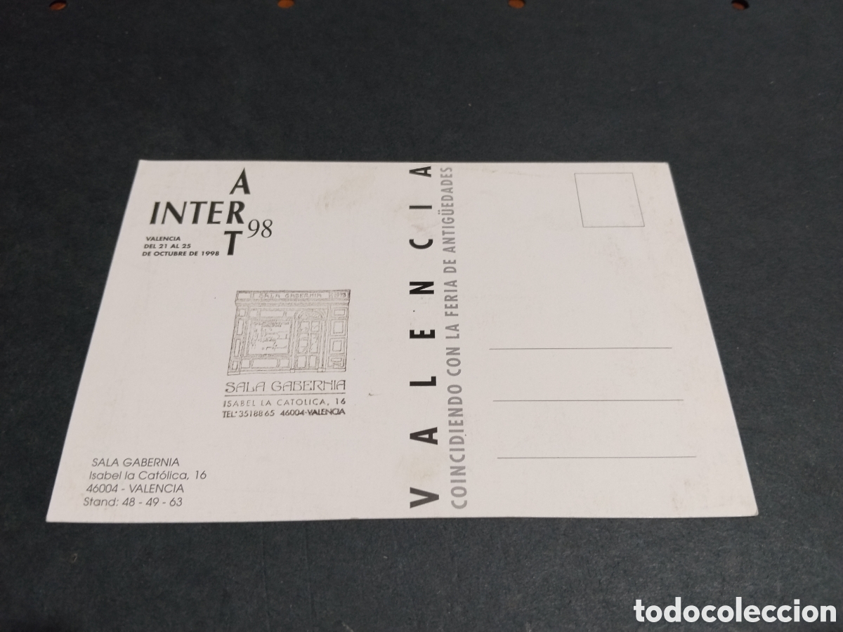 Postales: Postal inter art 98 Valencia - Foto 2