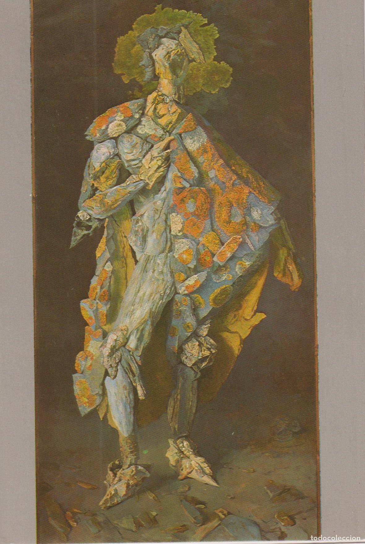 Postales: POSTAL DE LA OBRA DE ANTONIO PITXOT, SANT JORDI (1976) &ndash; MELICOLOR &ndash; ESCRITA