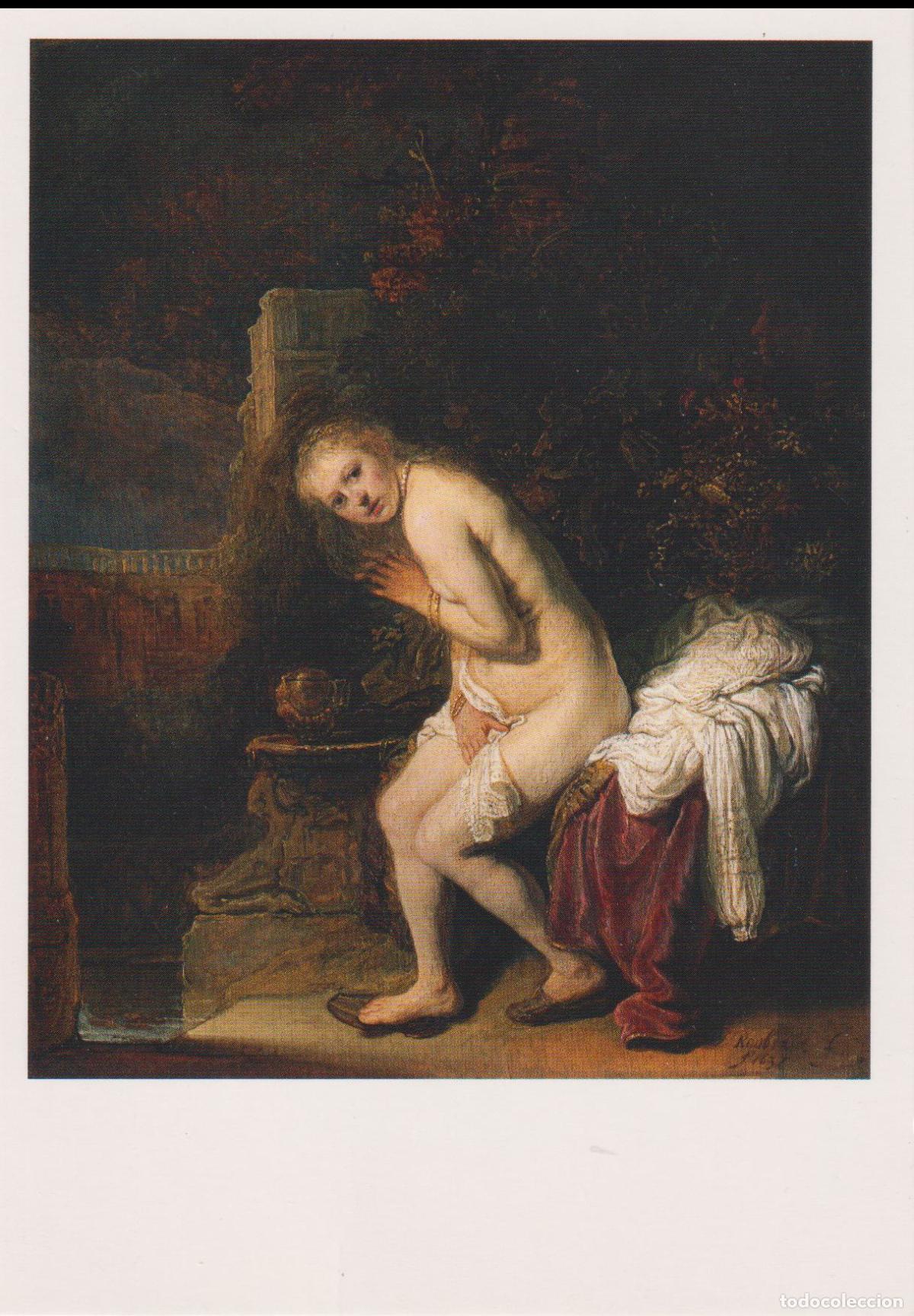 Postales: POSTAL DE LA OBRA DE REMBRANDT, SUSANA (1636) &ndash; MUSEO NACIONAL DEL PRADO &ndash; S/C