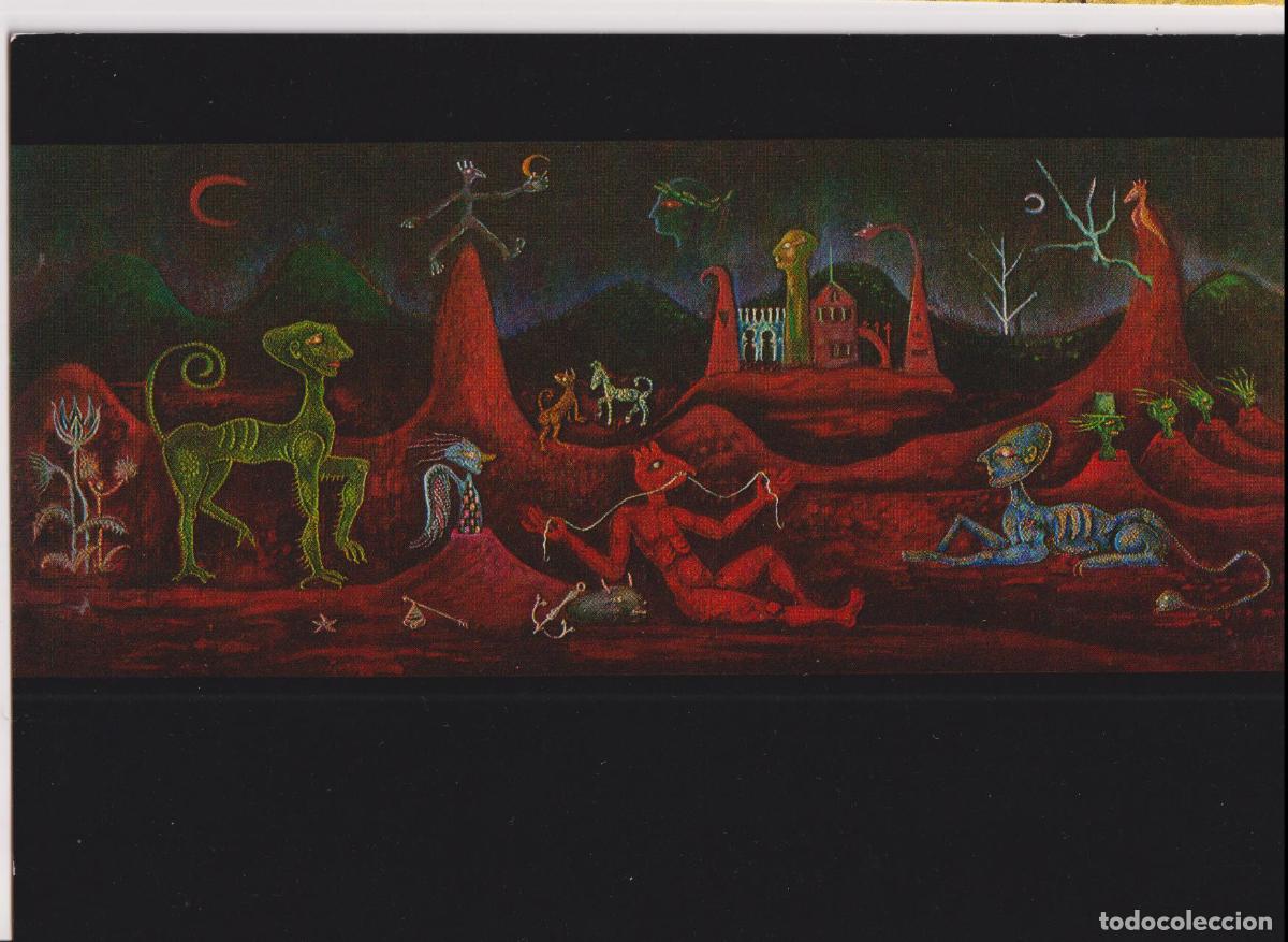 Postales: POSTAL DE LA OBRA DE JOAN PON&Ccedil; (1948) &ndash; VISI&Oacute; DE LA TERRA DE IATRA &ndash; LA POLIGRAFA &ndash; S/C