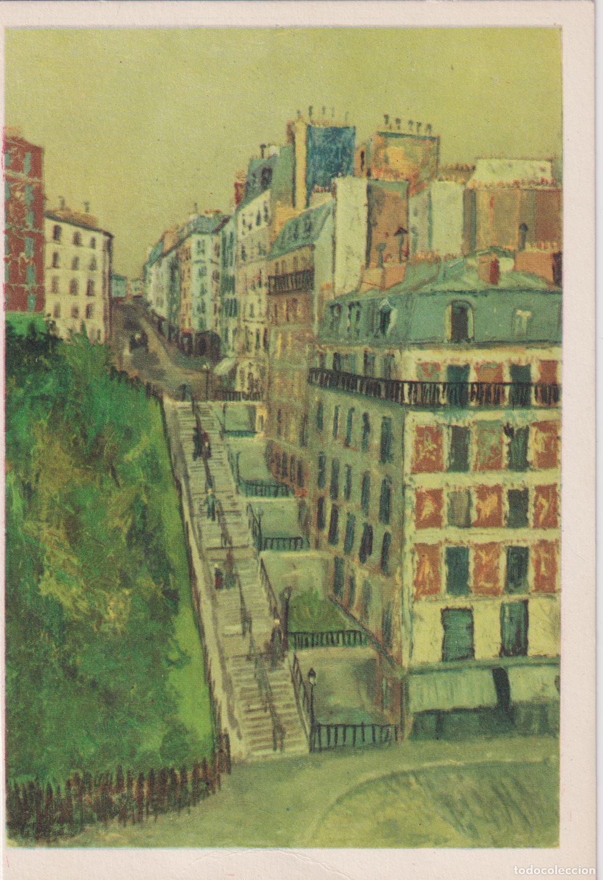 Postales: POSTAL DE LA OBRA DE M.UTRILLO, LA RUE MULLER, &Agrave; MONTMARTRE &ndash; FERNAND HAZAN 148 &ndash; S/C