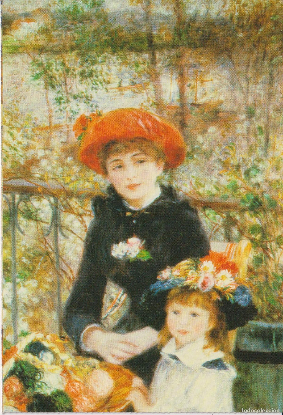 Postales: POSTAL DE LA OBRA DE AUGUSTE RENOIR, TWO SISTERS ON A TERRACE (1881) - S/C
