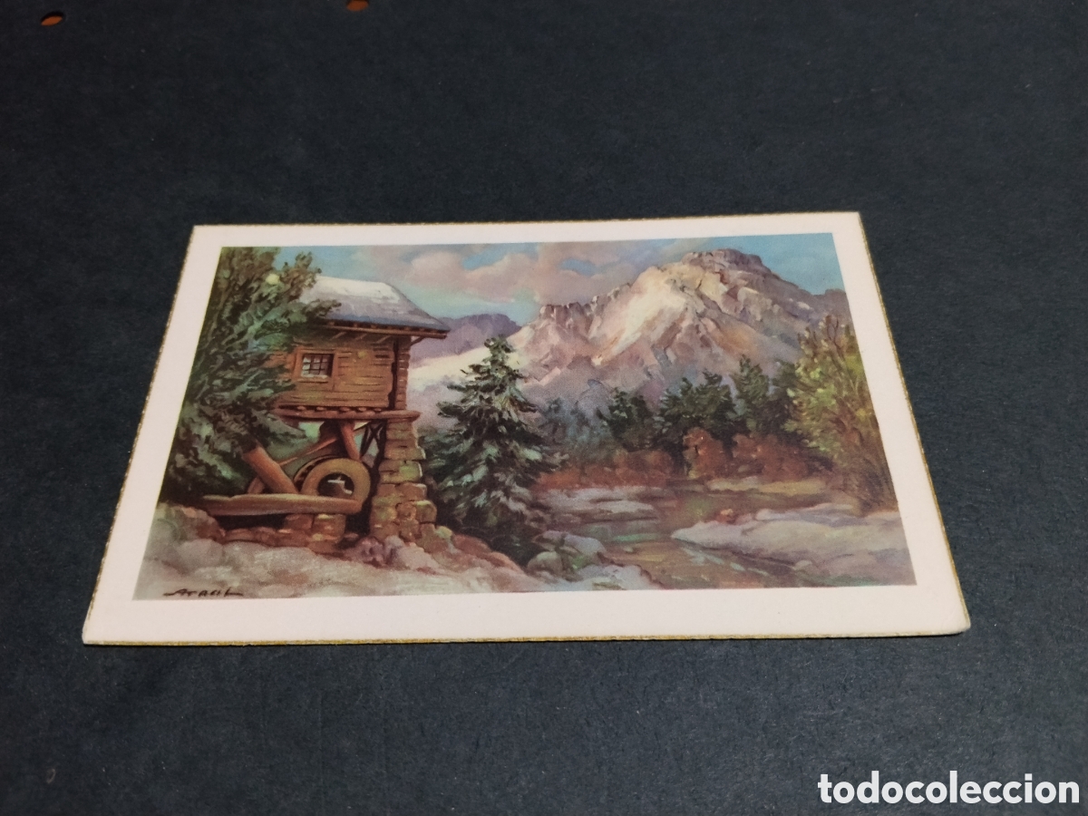 Postales: Postal arte dibujo paisaje monta&ntilde;oso