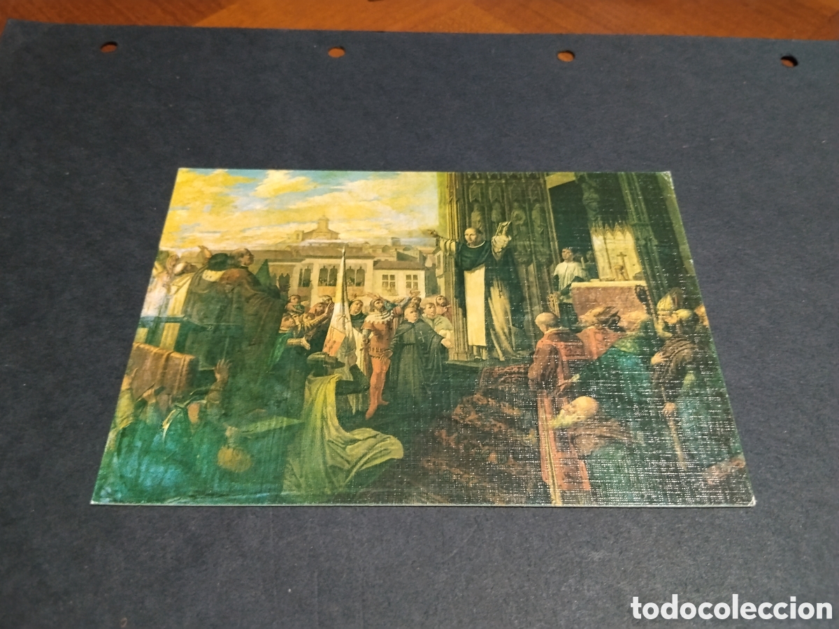 Postales: Postal arte religioso dibujo compromiso de Caspe