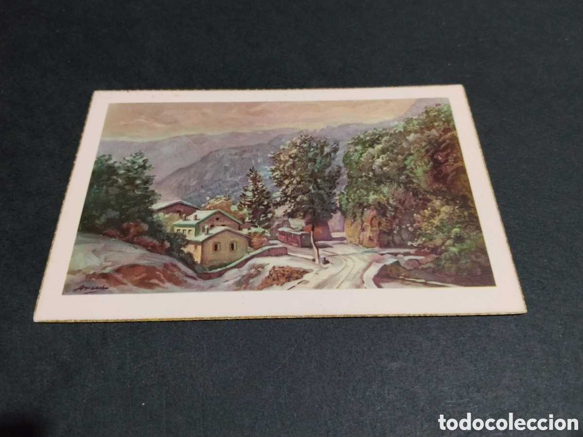 Postales: Postal arte dibujo paisaje
