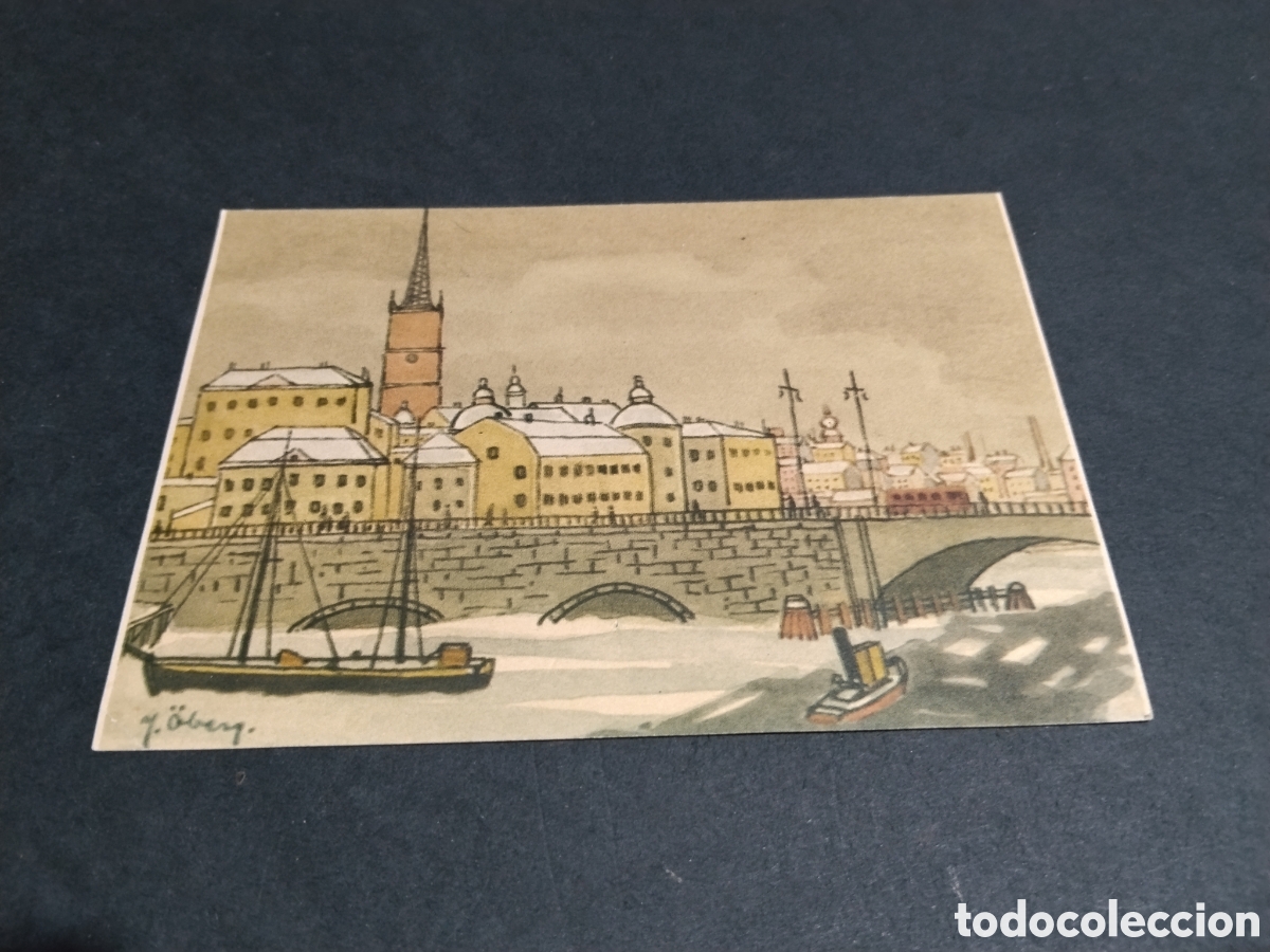 Postales: Postal arte dibujo Estocolmo??