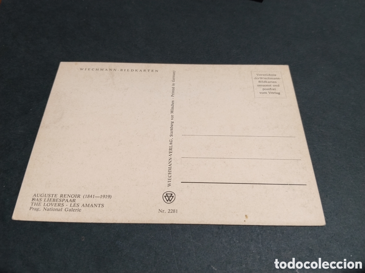 Postales: Postal arte auguste renoir - Foto 2