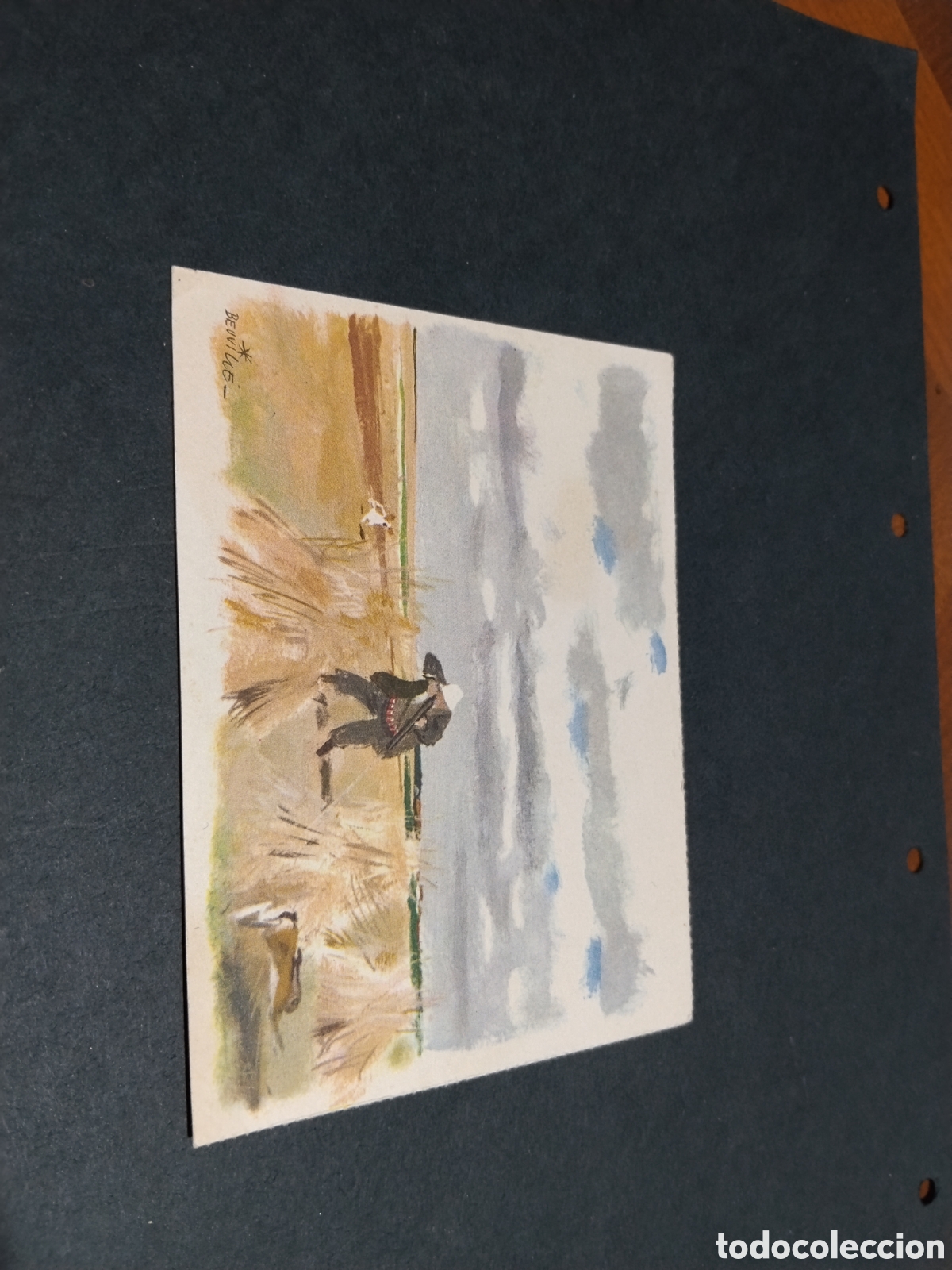 Postales: Postal arte dibujo caza Beuville