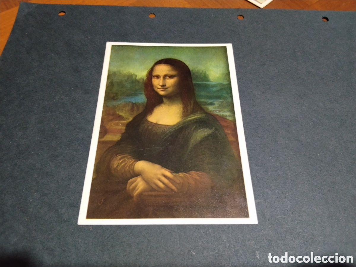 Postales: Postal arte la gioconda